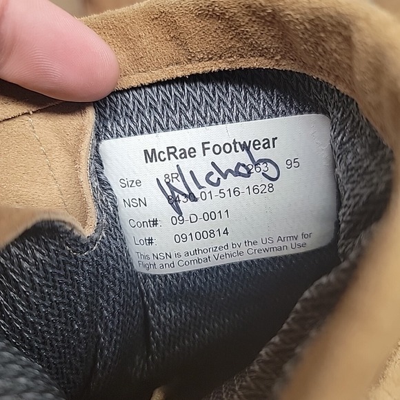 McRae Coyote Desert Tan Suede Leather GoreTex Vibram Lace-up Combat Work Boots - Picture 9 of 10